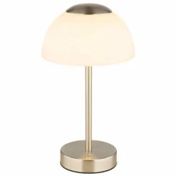Sarima Lampe à poser Luminaires Globo Lighting LED Nickel mat, 1 lumière