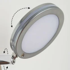 Sarnadinha Applique murale LED Nickel mat, 1 lumière