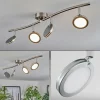 Sarnadinha Plafonnier LED Nickel mat, 4 lumières