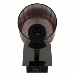 Satella Plafonnier, Spot de plafond, Applique murale, Spot mural Luminaires Globo Lighting Chrome, Noir, 1 lumière