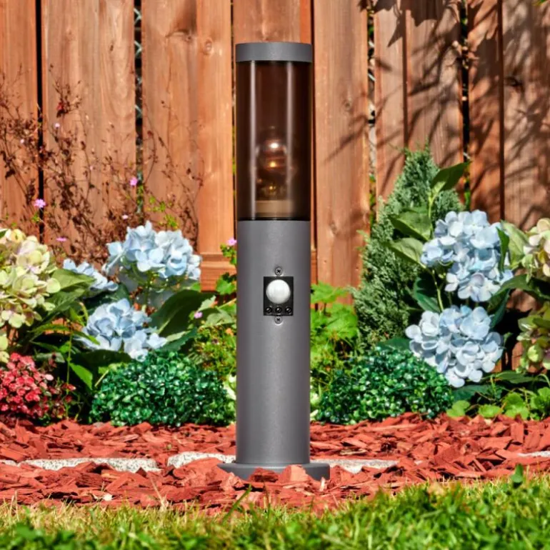 Sessa Borne lumineuse, Eclairage de chemin Anthracite, 1 lumière, Détecteur de mouvement