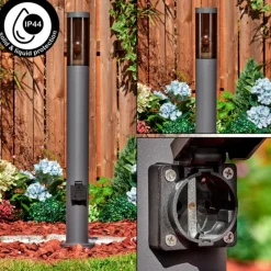 Sessa Lampe à prise électrique, Eclairage de chemin Anthracite, 1 lumière