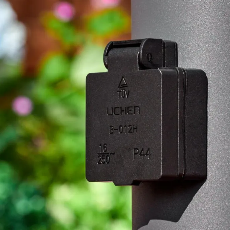 Sessa Lampe à prise électrique, Eclairage de chemin Anthracite, 1 lumière