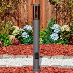 Sessa Lampe à prise électrique, Eclairage de chemin Anthracite, 1 lumière