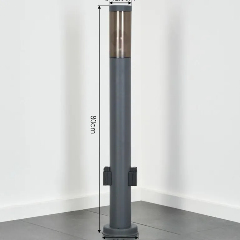 Sessa Lampe à prise électrique, Eclairage de chemin Anthracite, 1 lumière