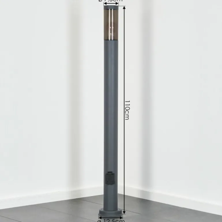 Sessa Lampe à prise électrique, Eclairage de chemin Anthracite, 1 lumière