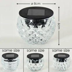 Set de 24 lampes solaires Benson LED Noir, 1 lumière