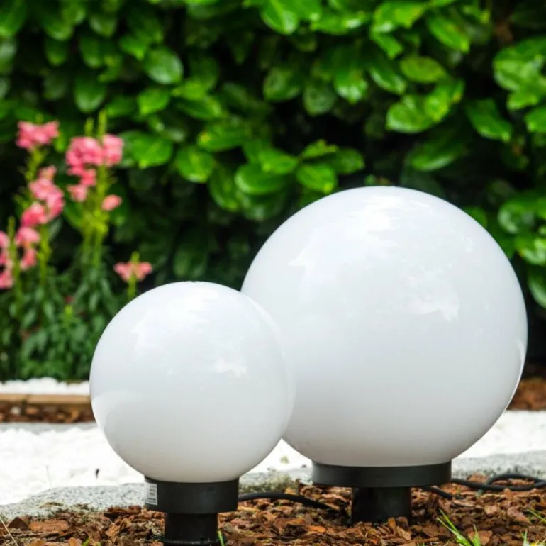 Set de boules lumineuses Miau Blanc, 2 lumières