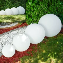 Set de boules lumineuses Arslev Blanc, 4 lumières