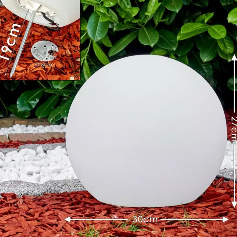 Set de boules lumineuses Arslev Blanc, 4 lumières