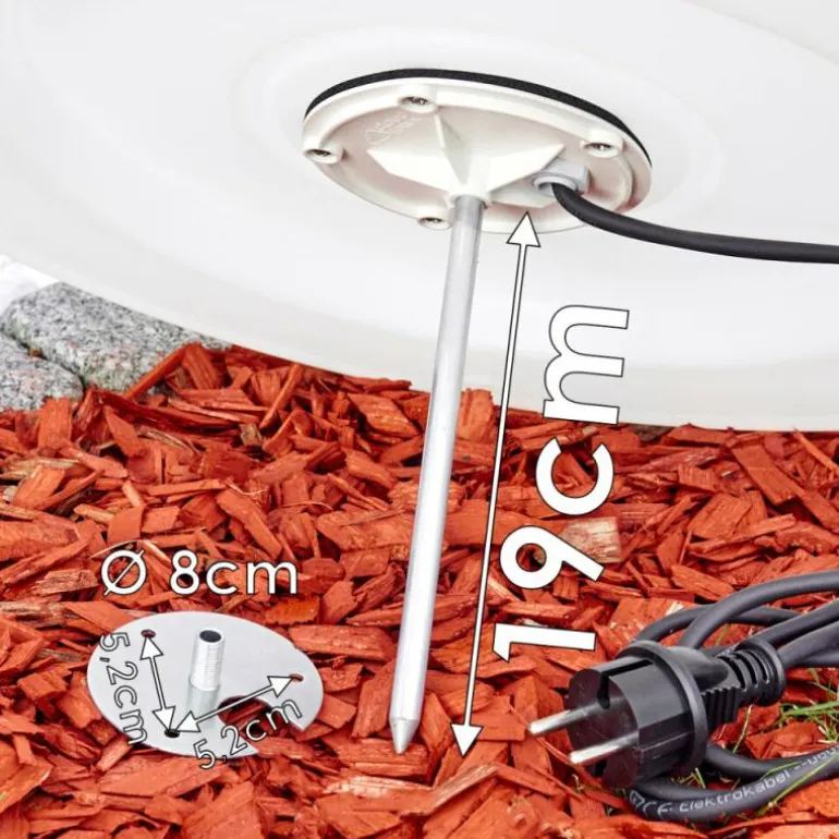 Set de boules lumineuses Arslev Blanc, 4 lumières