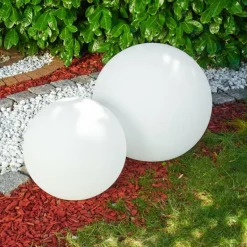 Set de boules lumineuses Arslev Blanc, 2 lumières