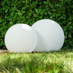 Set de boules lumineuses Arslev Blanc, 2 lumières