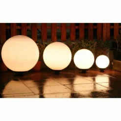 Set de boules lumineuses 20, 30, 40 et 50 cm Blanc, 4 lumières