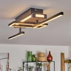 Sigersvik Plafonnier LED Écru, Noir, 1 lumière