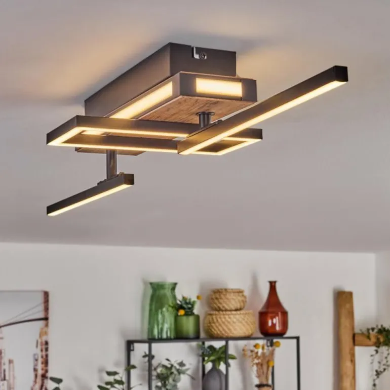 Sigersvik Plafonnier LED Écru, Noir, 1 lumière