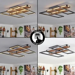 Sigersvik Plafonnier LED Écru, Noir, 1 lumière