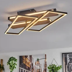 Sigersvik Plafonnier LED Écru, Noir, 1 lumière