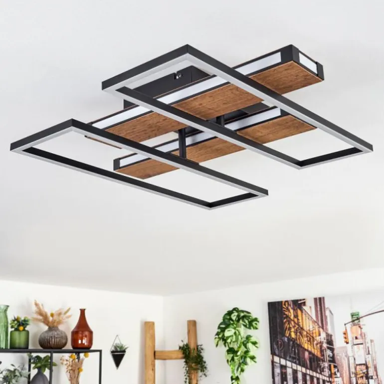 Sigersvik Plafonnier LED Écru, Noir, 1 lumière