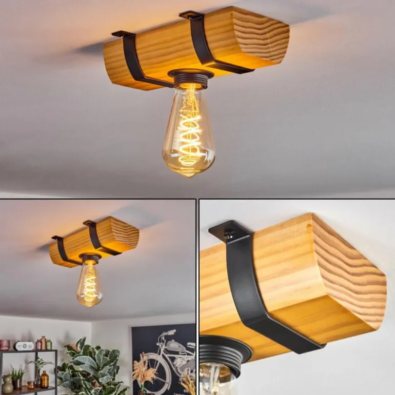 Skads Plafonnier, Spot de plafond Écru, Noir, 1 lumière