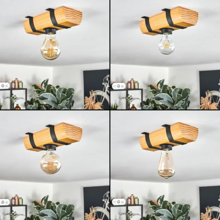 Skads Plafonnier, Spot de plafond Écru, Noir, 1 lumière