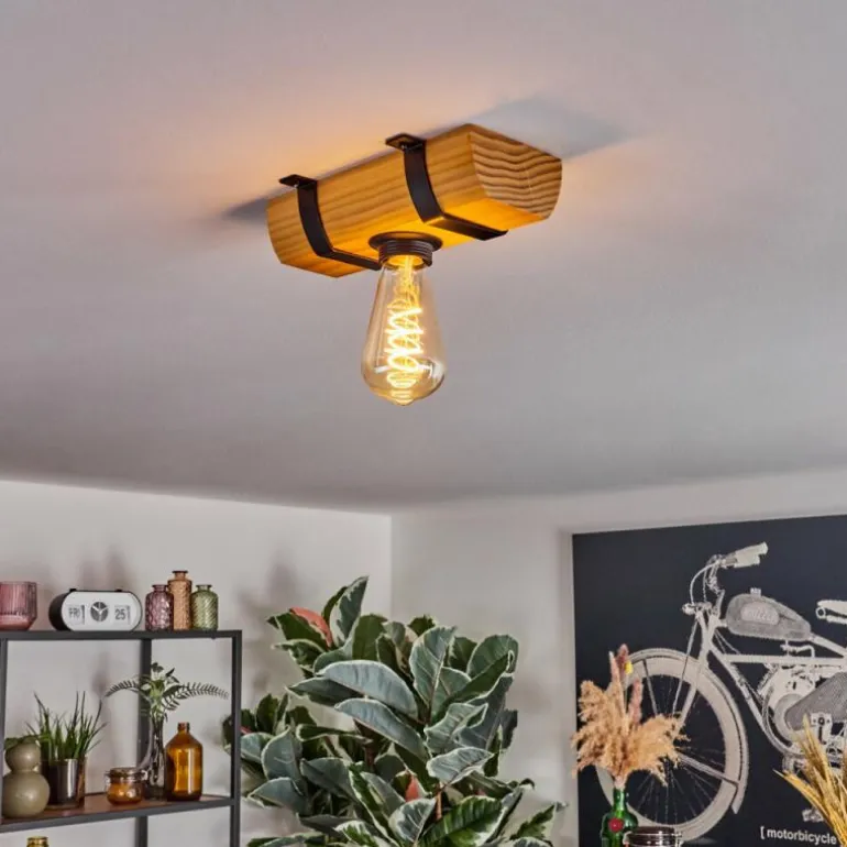 Skads Plafonnier, Spot de plafond Écru, Noir, 1 lumière