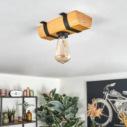 Skads Plafonnier, Spot de plafond Écru, Noir, 1 lumière