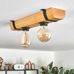 Skads Plafonnier, Spot de plafond Écru, Noir, 2 lumières