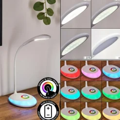 Sneslev Lampe de bureau, Lampe à poser LED Blanc, 1 lumière, Changeur de couleurs