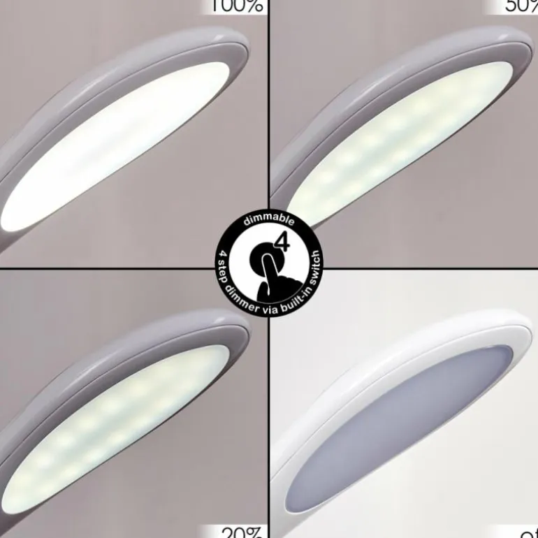 Sneslev Lampe de bureau, Lampe à poser LED Blanc, 1 lumière, Changeur de couleurs