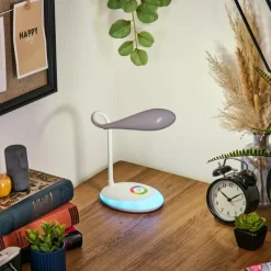 Sneslev Lampe de bureau, Lampe à poser LED Blanc, 1 lumière, Changeur de couleurs