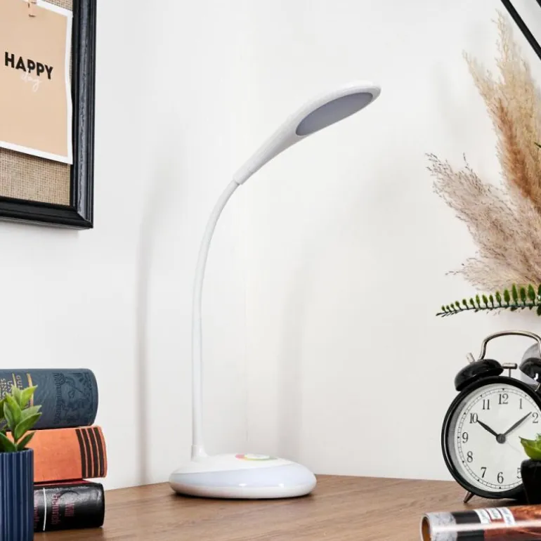 Sneslev Lampe de bureau, Lampe à poser LED Blanc, 1 lumière, Changeur de couleurs
