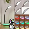 Sneslev Lampe de bureau, Lampe à poser LED Argenté, 1 lumière, Changeur de couleurs