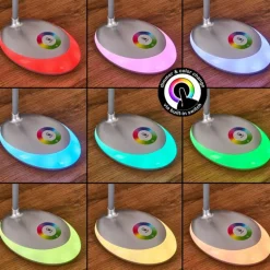 Sneslev Lampe de bureau, Lampe à poser LED Argenté, 1 lumière, Changeur de couleurs
