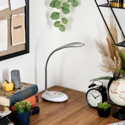 Sneslev Lampe de bureau, Lampe à poser LED Argenté, 1 lumière, Changeur de couleurs