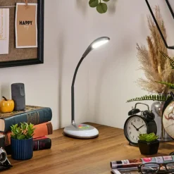 Sneslev Lampe de bureau, Lampe à poser LED Argenté, 1 lumière, Changeur de couleurs
