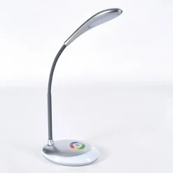 Sneslev Lampe de bureau, Lampe à poser LED Argenté, 1 lumière, Changeur de couleurs