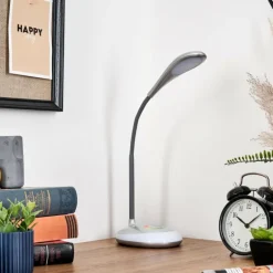 Sneslev Lampe de bureau, Lampe à poser LED Argenté, 1 lumière, Changeur de couleurs