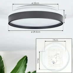 Sofo Plafonnier, Panel LED Blanc, 1 lumière