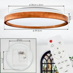 Sofo Plafonnier, Panel LED Blanc, 1 lumière, Télécommandes