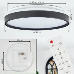 Sofo Plafonnier, Panel LED Blanc, 1 lumière, Télécommandes