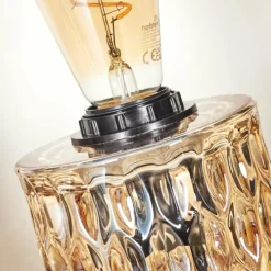 Sonhim Lampe à poser Ambre, Noir, 1 lumière