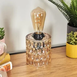 Sonhim Lampe à poser Ambre, Noir, 1 lumière