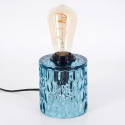 Sonhim Lampe à poser Bleu, Noir, 1 lumière