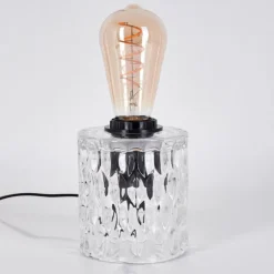 Sonhim Lampe à poser Noir, Transparent, 1 lumière