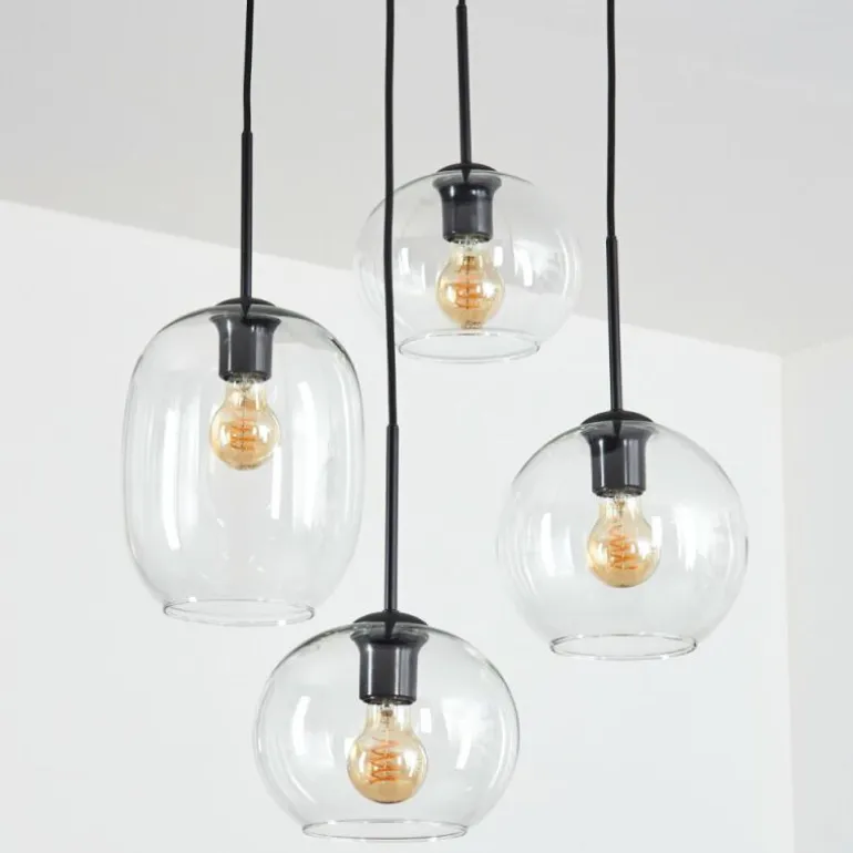 Soutinho Suspension, Boule lumineuse Clair, 4 lumières