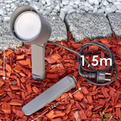 Spot de jardin Apenrader LED Anthracite, 1 lumière