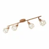 Spot de plafond Eglo ZAPATA LED Cuivre, 4 lumières