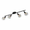 Spot de plafond EGLO ZAPATA LED Noir, 4 lumières