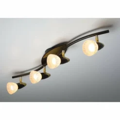 Spot de plafond Globo Novara Or, Rouille, 4 lumières